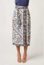 Zenobia Printed Fringe Midi Skirt