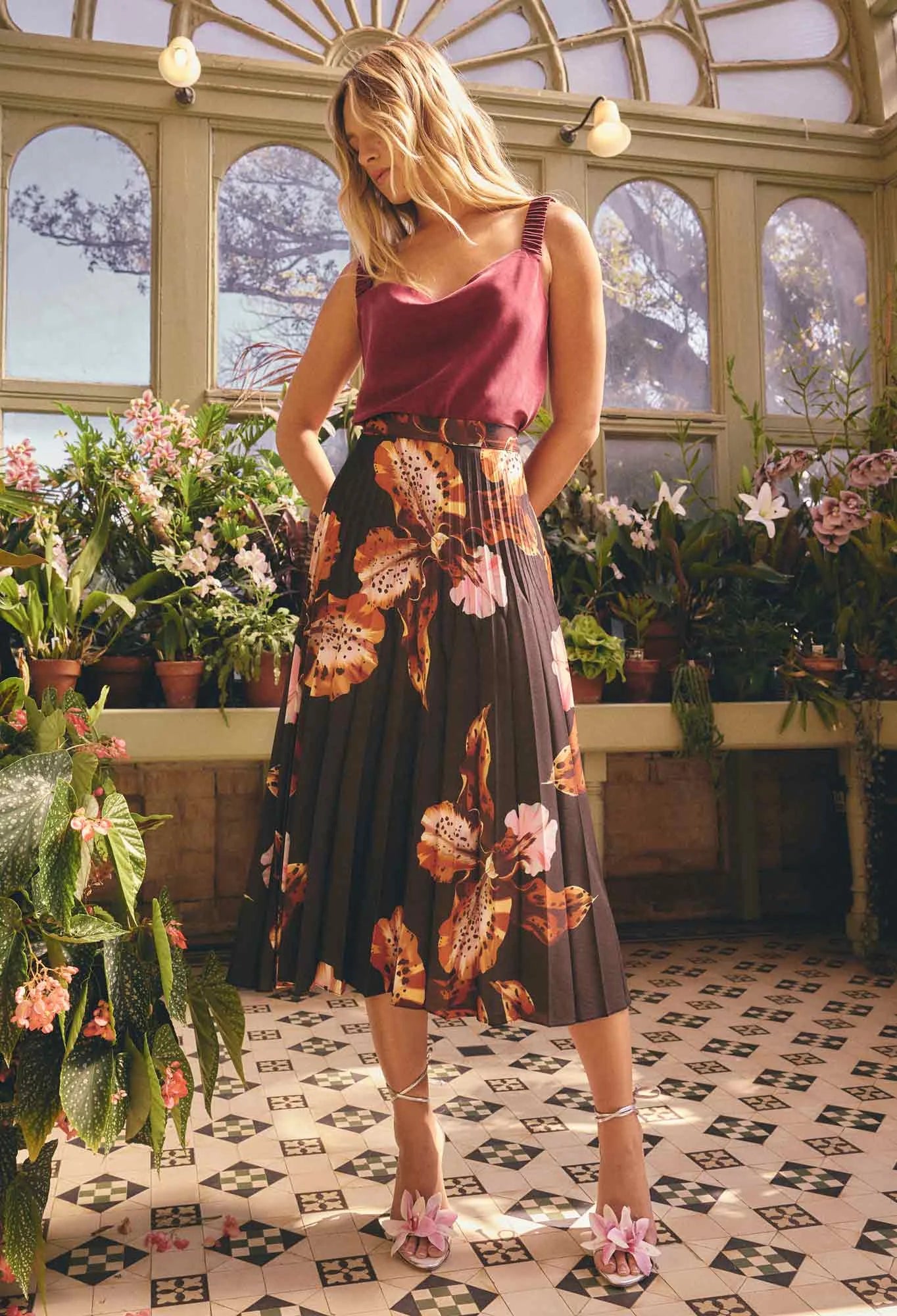 Iris Pleated Skirt