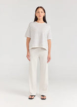 Boxy Tee - Seaglass Stripe