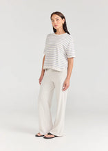 Boxy Tee - Seaglass Stripe