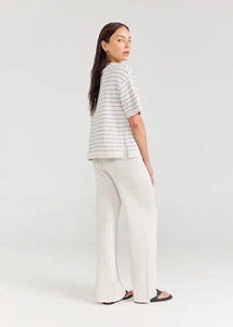 Boxy Tee - Seaglass Stripe