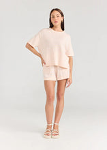 Boxy Tee - Stripe Peony