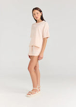 Boxy Tee - Stripe Peony