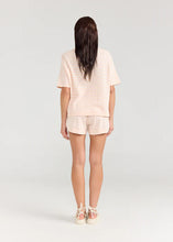 Boxy Tee - Stripe Peony