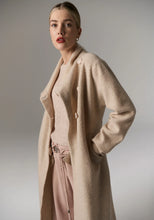 Ruben Draped Coat - Pebble