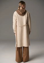 Ruben Draped Coat - Pebble