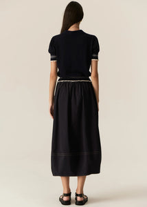 Lask Knit Polo - Ink/Ecru