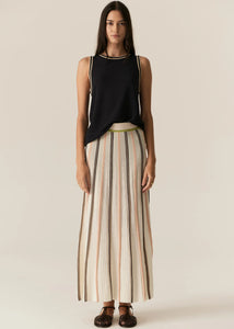 Tedd Knit Tank - Ink/Camel