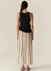 Tedd Knit Tank - Ink/Camel