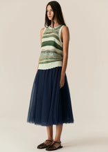 Marc multistripe Tank - Green Multi