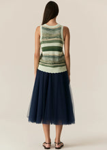 Marc multistripe Tank - Green Multi