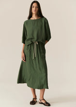 Henri Drawcord Skirt - Green