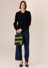 Kline Knit Tote - Ink/Green