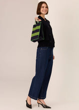 Kline Knit Tote - Ink/Green