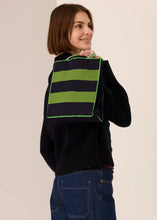Kline Knit Tote - Ink/Green