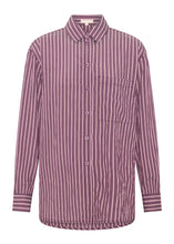 Marlon Stripe Shirt - Merlot Stripe