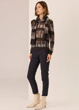 Ciara Scarf - Charcoal/silver/ivory