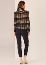 Ciara Scarf - Charcoal/silver/ivory