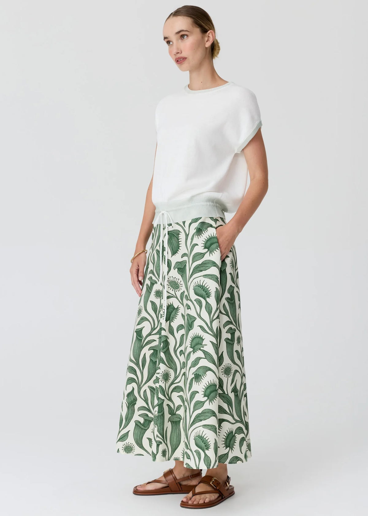 Reed Painted Knit - Chalk/Mint