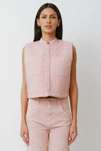 Quilted Pablo Vest - Peony Pink