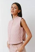 Quilted Pablo Vest - Peony Pink