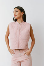 Quilted Pablo Vest - Peony Pink