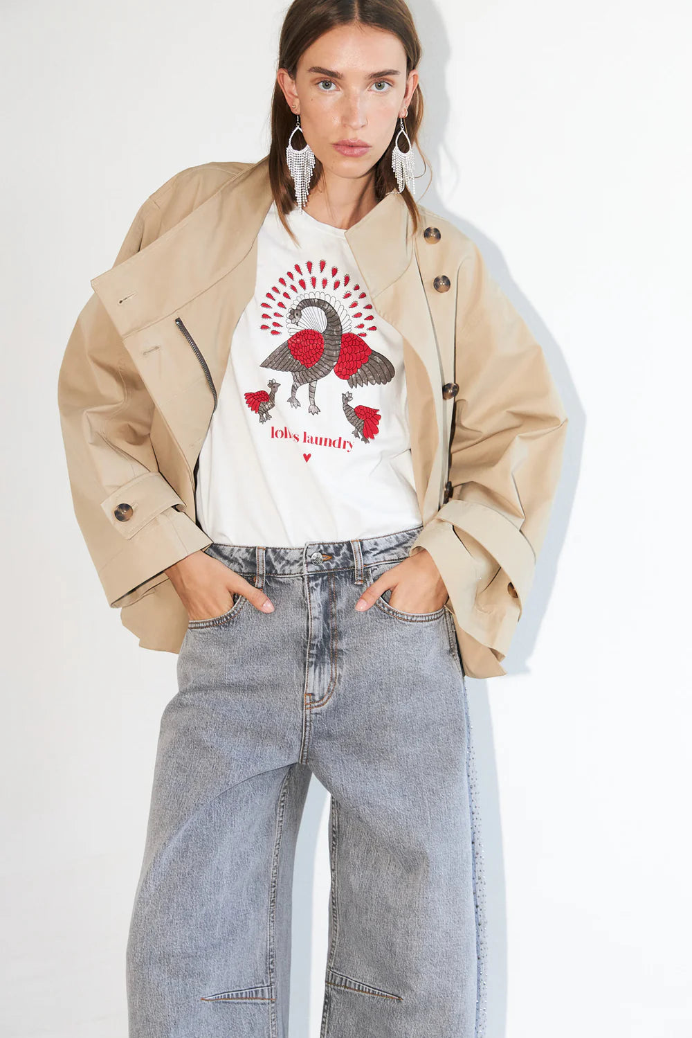 Roma Peacock Tee