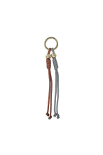 Rope Charm Key Ring - Black/Brown