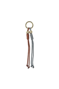 Rope Charm Key Ring - Black/Brown