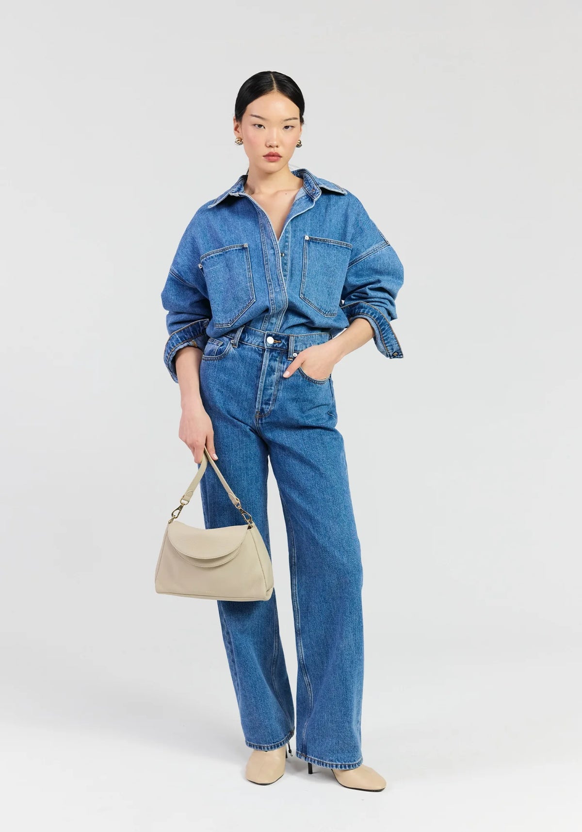 Beckett Crossbody Bag - Oyster