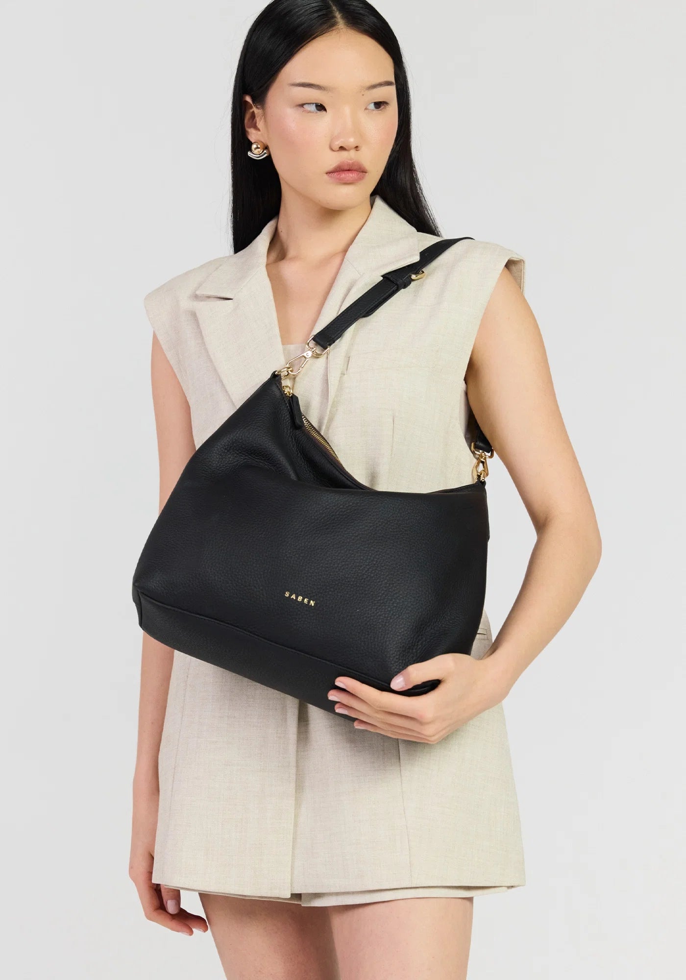 Miki Shoulder Bag - Black Luxe