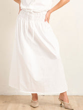 Shirred Skirt - Ivory