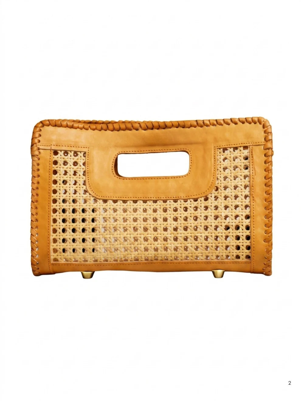 Stitch Edge Tote - Tan