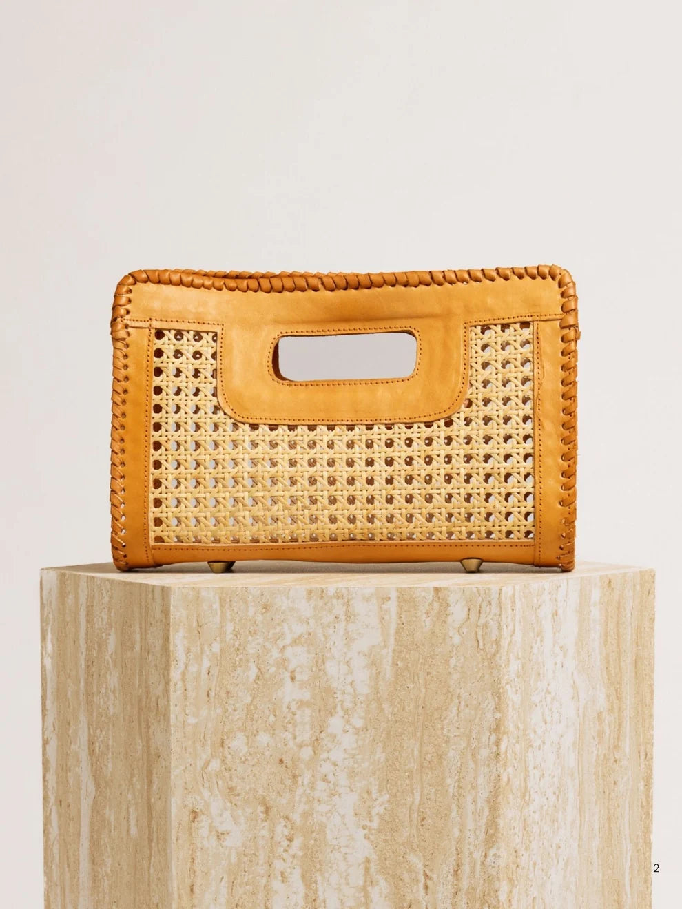 Stitch Edge Tote - Tan