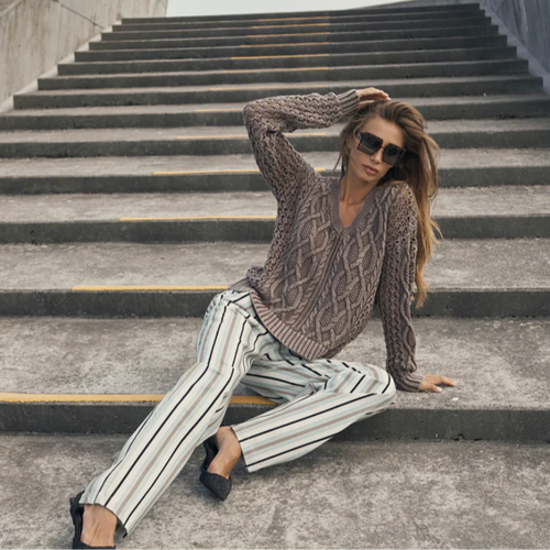 Yeo Long Sleeve Knit - Mud