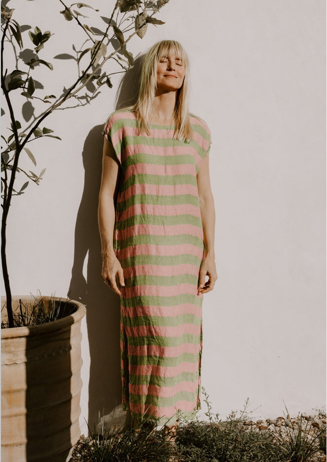 Positano Maxi - Rosa/Pistachio