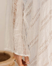 Positano U Maxi Raw Stripe - Bianco