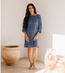 Positano Short Dress with Sleeve - Tornado