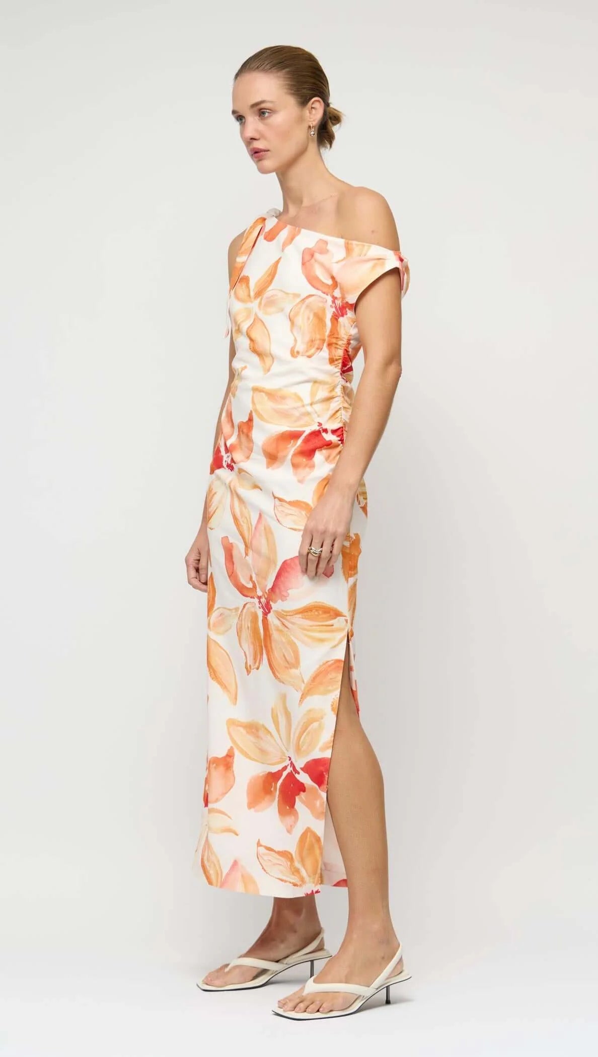 Solana Asym Midi Dress
