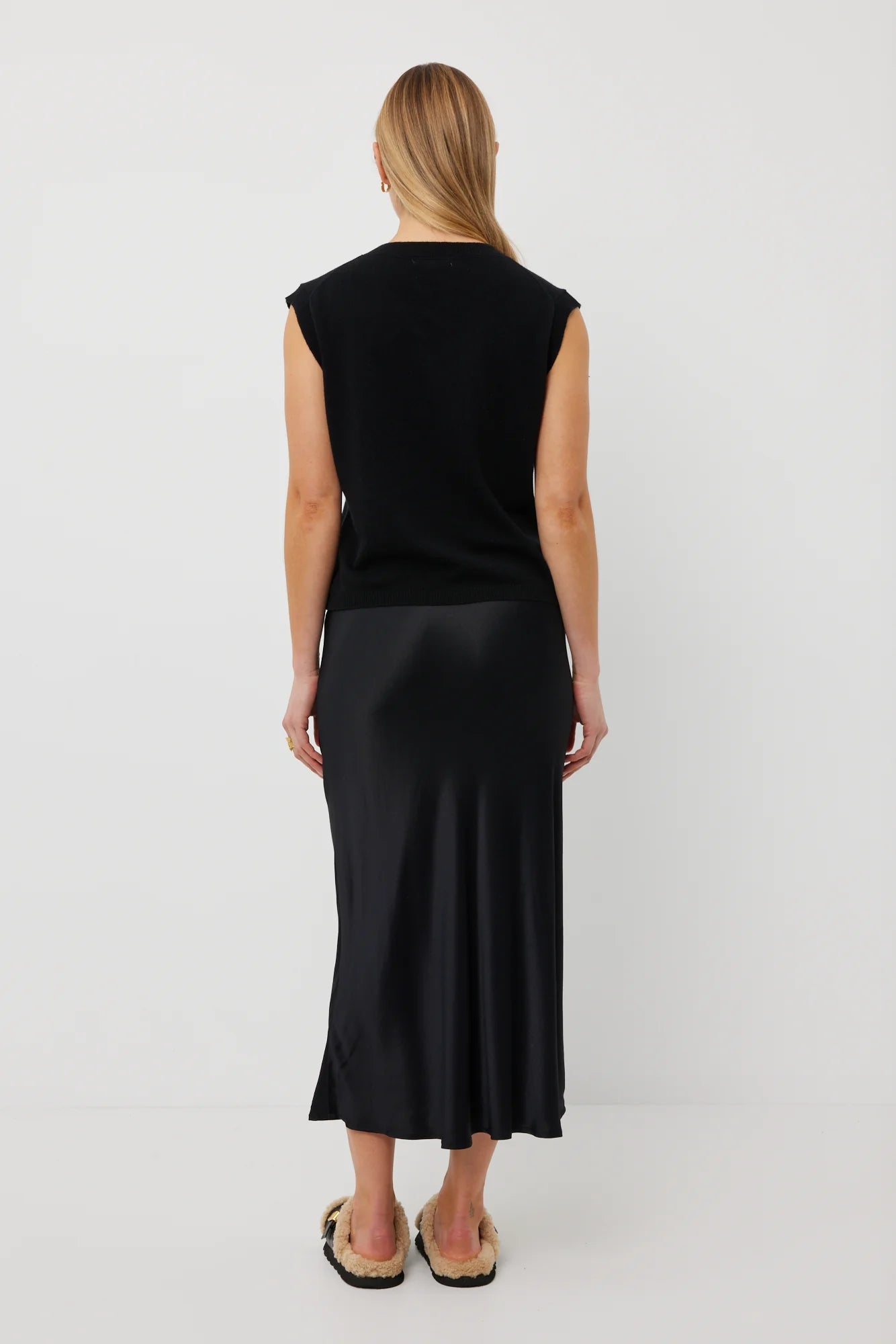 Dom Skirt - Black Satin