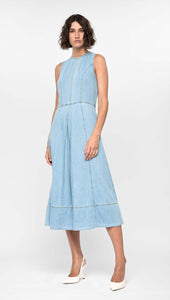 Amelia Chambray Midi Dress