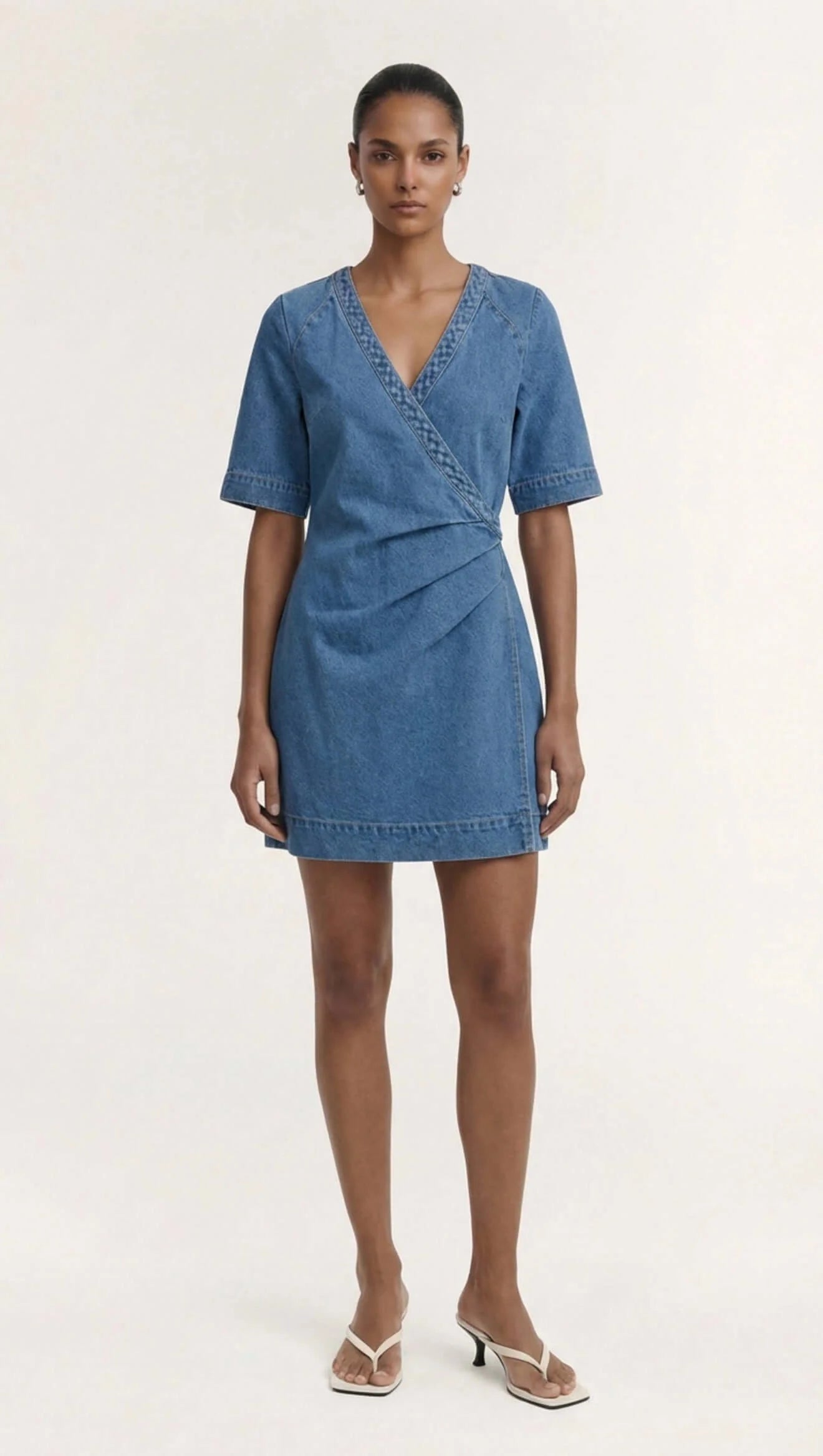 Ari Denim Wrap Dress