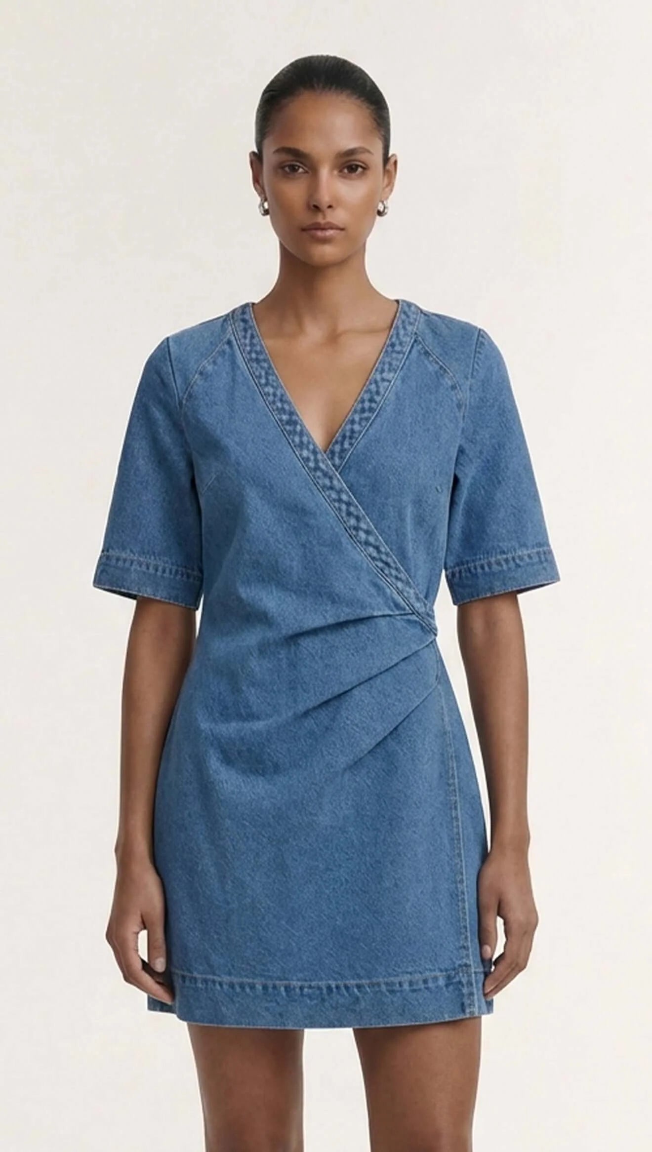 Ari Denim Wrap Dress