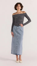 Verona Denim Maxi Skirt