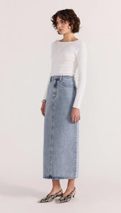 Verona Denim Maxi Skirt