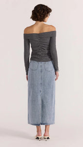 Verona Denim Maxi Skirt