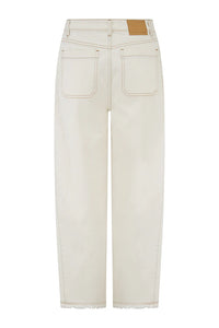 Bo Barrel Leg Jean - Ecru