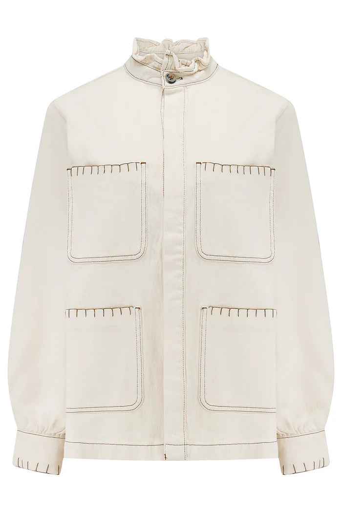 Pablo Denim Jacket - Ecru