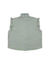 Pablo Waistcoat - Vintage Moss Stripe