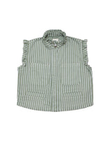 Pablo Waistcoat - Vintage Moss Stripe